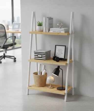 ESTANTE DECORATIVO ORGANIZADOR 3 NIVELES ESTILO ESCALERA JHN - 2