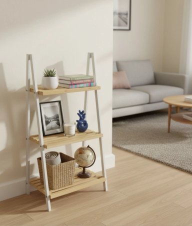 ESTANTE DECORATIVO ORGANIZADOR 3 NIVELES ESTILO ESCALERA JHN - 9