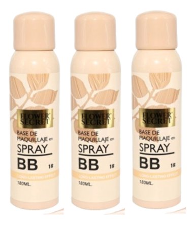 BASE DE MAQUILLAJE BB EN SPRAY LIGERA 180ML COSMETICO LAU - 5