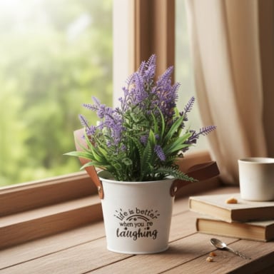 SET 2 PLANTA ARTIFICIAL DECORATIVA LAVANDA ENCANTO JHN - 4
