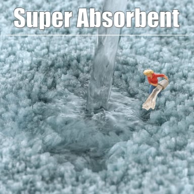 ALFOMBRA BAÑO GRUESA SUPER SUAVE ANTIDESLIZANTE RONDON - 3