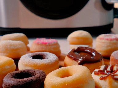 MINI ELECTRODOMESTICO MOLDEAR DONAS USANDO MEZCLA RONDON - 4
