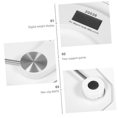 BÁSCULAS DIGITALES CUERPO ELECTRÓNICO PESO GRASA RONDON - 1