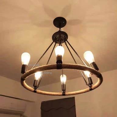 LÁMPARA COLGANTE TECHO ESTILO RETRO LOFT MODERNA RONDON - 7