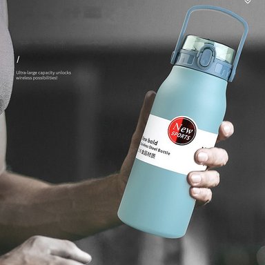 BOTELLA AGUA BEBE NIÑO DEPORTE ADECUADA PORTATIL RONDON - 1