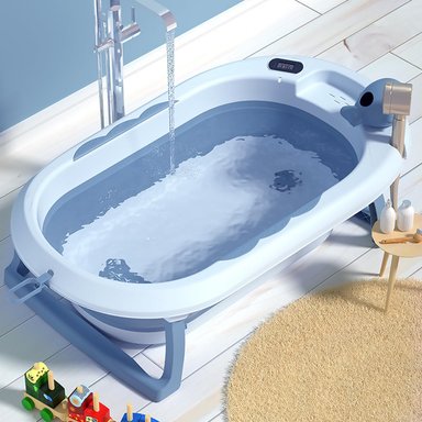 TINA BAÑO BAÑERA PLEGABLE BEBÉ SENSOR TEMPERATURA RONDON - 6