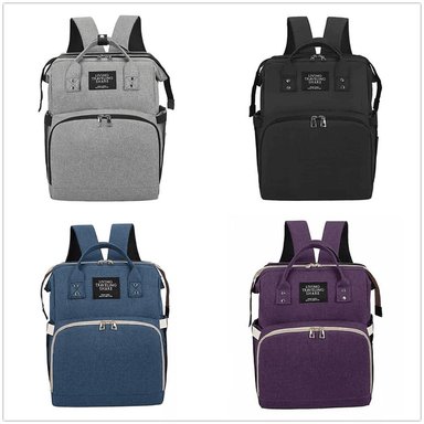 PAÑALERA BEBÉ TIPO CUNA PORTATIL FACIL LLEVAR MOCHILA RONDON - 1
