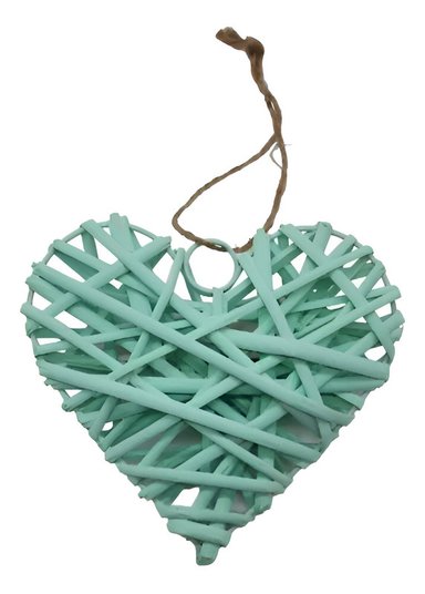 SET 5 CORAZON MIMBRE CORAZON COLGANTE HOGAR NORDICO LAU - 3