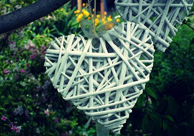 SET 5 CORAZON MIMBRE CORAZON COLGANTE HOGAR NORDICO LAU - 6