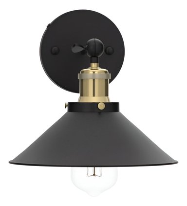 LÁMPARA PARED NÓRDICA INDUSTRIAL DECORATIVA COBRE JHN NEGRA - 3