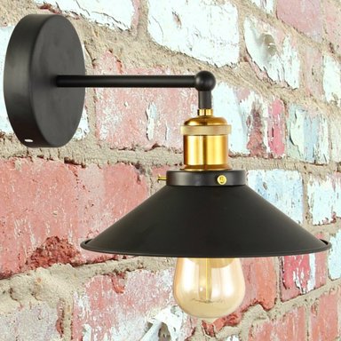 LÁMPARA PARED NÓRDICA INDUSTRIAL DECORATIVA COBRE JHN NEGRA - 9