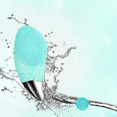 MASAJEADOR FACIAL CEPILLO LIMPIEZA EXFOLIANTE RECARGABLE LAU - 4