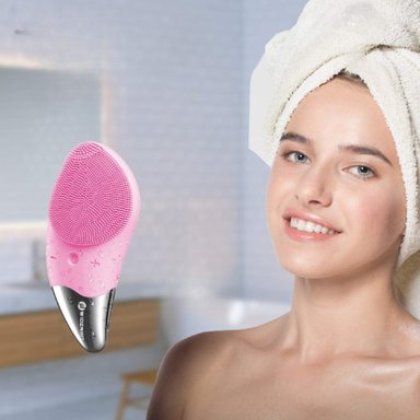 MASAJEADOR FACIAL CEPILLO LIMPIEZA EXFOLIANTE RECARGABLE LAU - 7