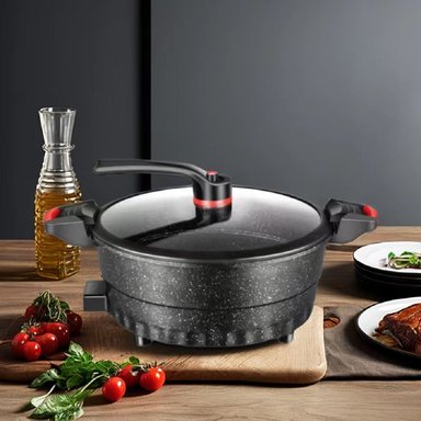 OLLA CALEFACCIÓN MULTIFUNCIONAL 8L 1350W VERSATIL COCINA LAU - 4