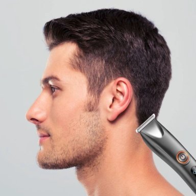 MAQUINA AFEITADORA CORTAR PANTALLA LED BARBA PIERNA LAU - 4