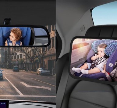 ESPEJO RETROVISOR 360° VISION TRASERA AJUSTABLE NIÑOS LAU - 3