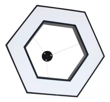 LAMPARA COLGANTE HEXAGONAL LED MINIMALISTA HOGAR SALA LAU - 3
