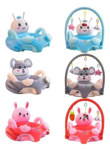 SILLA DE APOYO APRENDIZAJE FELPA SUAVE ERGONOMICO BEBES LAU - 4
