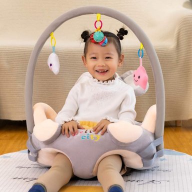 SILLA DE APOYO APRENDIZAJE FELPA SUAVE ERGONOMICO BEBES LAU - 9