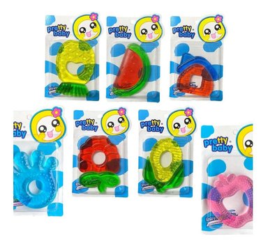 SET 8 MORDEDOR ENFRIABLE SILICONA DIVERTIDOS BEBE LAU - 6