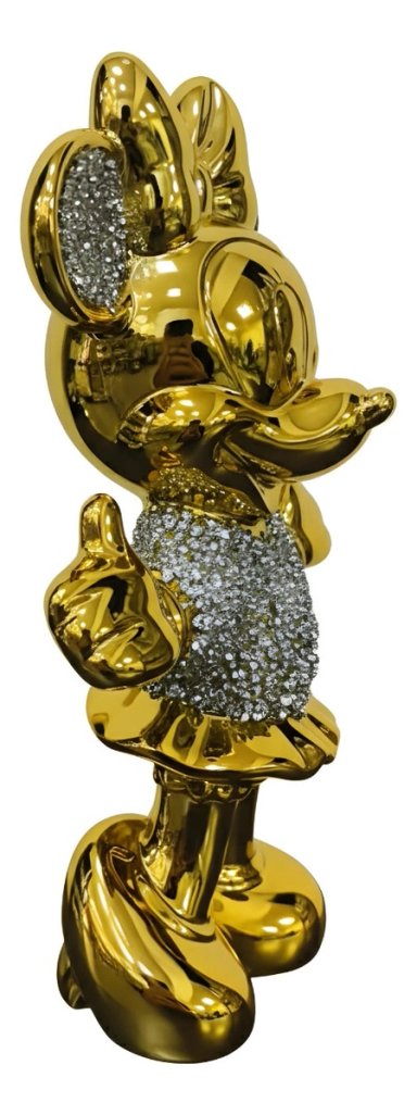 FIGURA DECORATIVA MINNIE MOUSE ESTATUA ADORNO HOGAR MESA JHN - 3