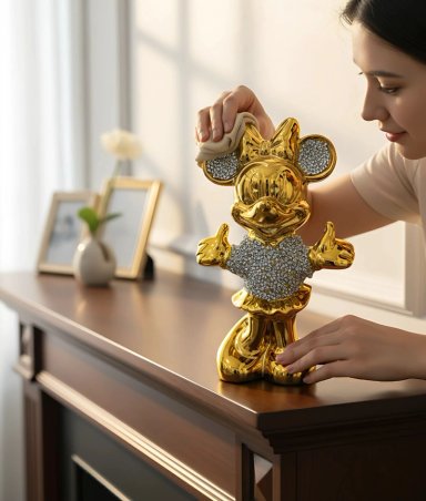 FIGURA DECORATIVA MINNIE MOUSE ESTATUA ADORNO HOGAR MESA JHN - 6