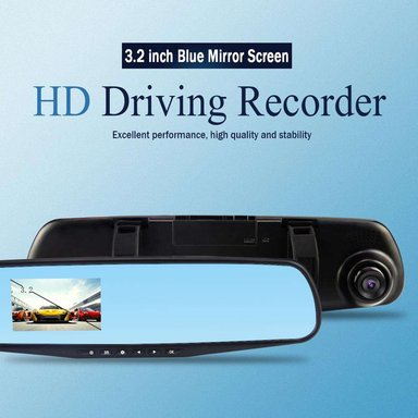 ESPEJO RETROVISOR CAMARA DVR COCHE 1080P GRABADORA RONDON - 3
