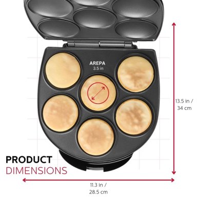 MÁQUINA MULTI ALIMENTOS AREPAS CUP CAKE ANTIADHERENTE RONDON CAPACIDAD 6 - 6