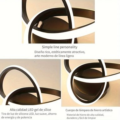 LÁMPARAS TECHO LED MODERNAS PASILLO NÓRDICA CREATIVA RONDON - 2