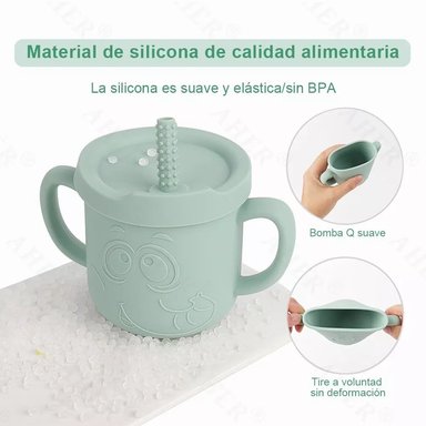 VASO ENTRENAMIENTO BEBE ANTI DERRAME POPOTE RONDON - 1