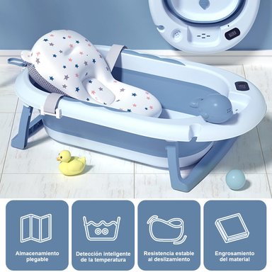TINA BAÑO BAÑERA PLEGABLE BEBÉ SENSOR TEMPERATURA RONDON - 8