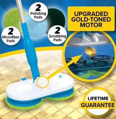 TRAPEADOR ZZKKO GIRATORIO MOPA DOBLE PULIDORES LIMPIEZA LAU - 3
