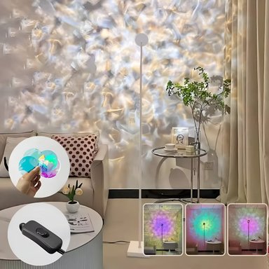 LÁMPARA PIE AJUSTABLE LED ONDAS DINÁMICAS DOBLE CABEZAL - 3