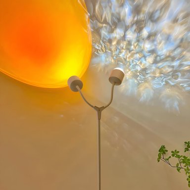 LÁMPARA PIE AJUSTABLE LED ONDAS DINÁMICAS DOBLE CABEZAL - 4