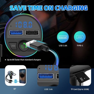 TRANSMISOR MANOS LIBRE CUTX G45 USB AUDIO MICROFONO BLUETOOTH LAU - 5