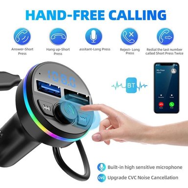 TRANSMISOR MANOS LIBRE CUTX G45 USB AUDIO MICROFONO BLUETOOTH LAU - 6