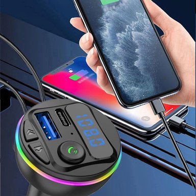 TRANSMISOR MANOS LIBRE CUTX G46 CARRO USB AUDIO MICROFONO LAU - 7