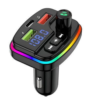 TRANSMISOR MANOS LIBRES CUTX BLUETOOTH CARRO M13 AUDIO USB LAU - 1