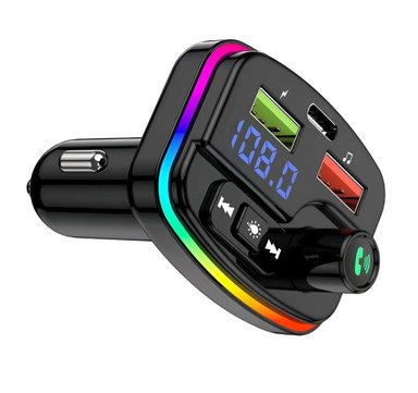TRANSMISOR MANOS LIBRES CUTX BLUETOOTH CARRO M13 AUDIO USB LAU - 3