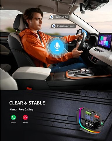 TRANSMISOR MANOS LIBRES CUTX BLUETOOTH CARRO M13 AUDIO USB LAU - 4