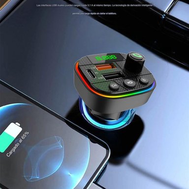 TRANSMISOR MANOS LIBRES CUTX CARRO L06 AUDIO MICROFONO LAU - 4