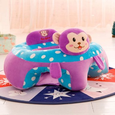 COJÍN SILLÓN APRENDIZAJE BEBÉ APOYO ANIMALES JHN MULTICOLOR - 2