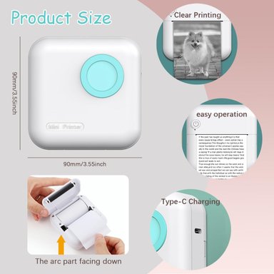 MINI IMPRESORA KOHCHI PORTATIL BLUETOOTH RECARGABLE LAU - 5