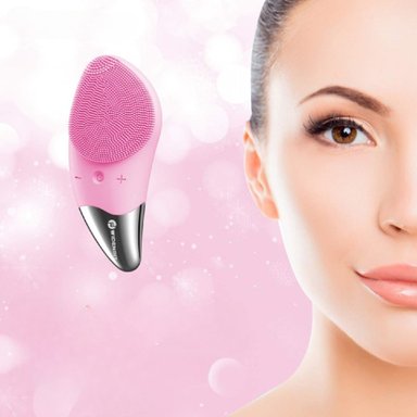 MASAJEADOR FACIAL CEPILLO LIMPIEZA EXFOLIANTE RECARGABLE LAU - 3