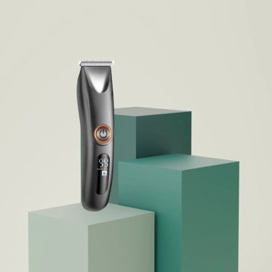 MAQUINA AFEITADORA CORTAR PANTALLA LED BARBA PIERNA LAU - 7