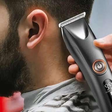 MAQUINA AFEITADORA CORTAR PANTALLA LED BARBA PIERNA LAU - 10