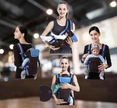 PORTABEBE ERGONOMICO TIPO CANGURO COMODO BEBES LAU - 8