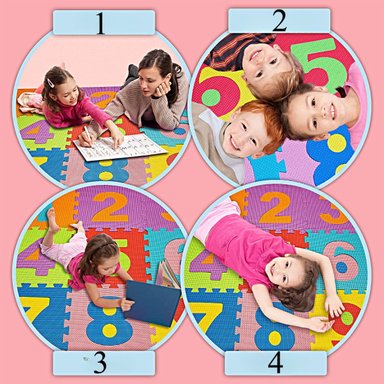 SET 2 ALFOMBRAS GOMA EVA ARMABLE DIDACTICO INFANTIL LAU - 10
