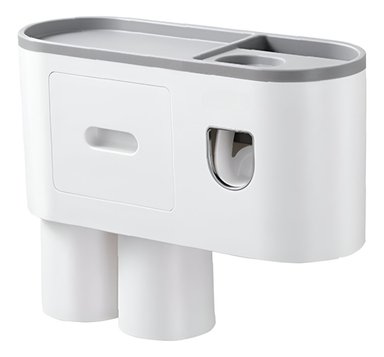 SOPORTE CEPILLOS DIENTES DISPENSADOR PASTA ORGANIZADOR JHN - 1