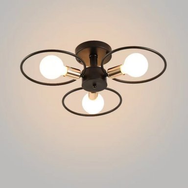 LAMPARA COLGANTE TECHO 3 FOCOS VINTAGE HOGAR LAU - 3
